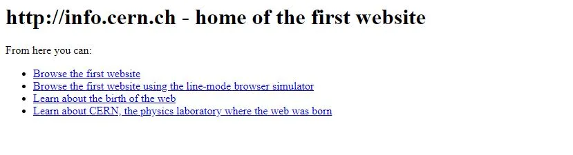 First website